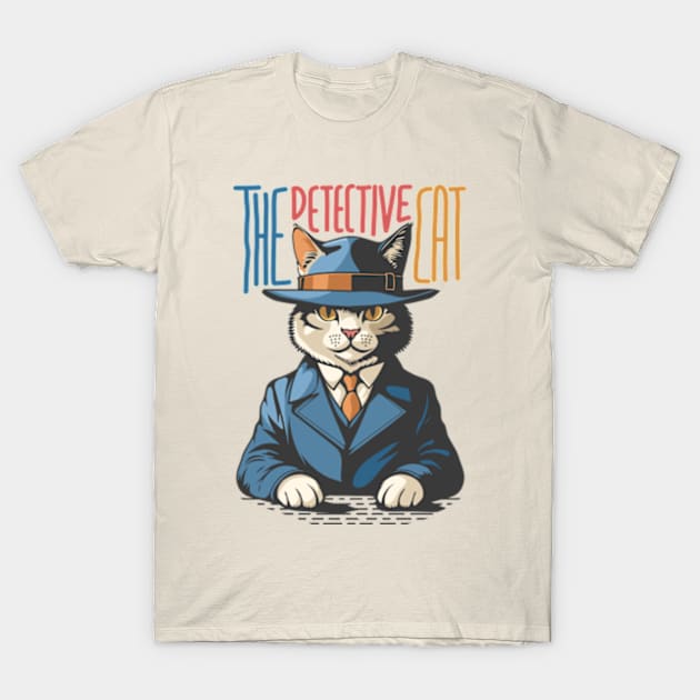 The Detective Cat T-Shirt by milhad